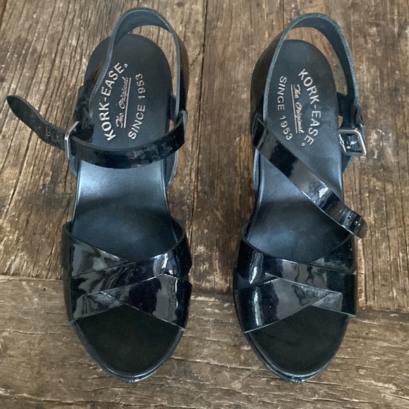 Kork-Ease Womens Ava 2.0 Black Ankle Strap Heels 2413679 - Picture 6 of 8